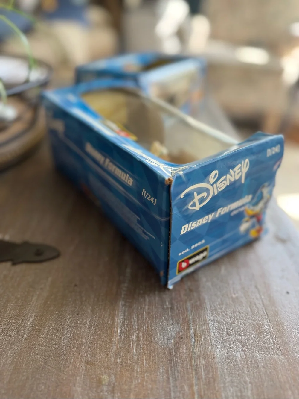 Disney Blue and Yellow Formula Toy Cars Pack - Tigger & Donald Duck